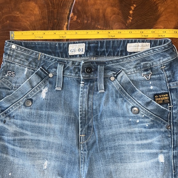 G-Star Raw Denim, Denim 3301, Distressed Boyfriend Jeans - Picture 6 of 16
